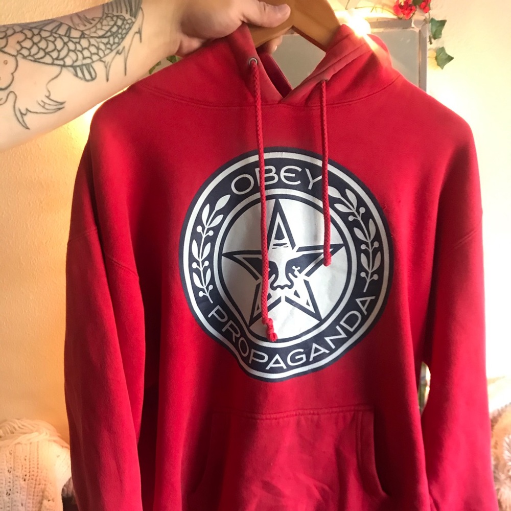 COPY - Obey Large Red Hoodie